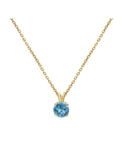 Collier Brillaxis or jaune 18 carats topaze
