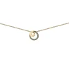 Collier Brillaxis or jaune 18 carats cercle pailleté