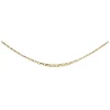 Collier Brillaxis or jaune maillons entrelacés