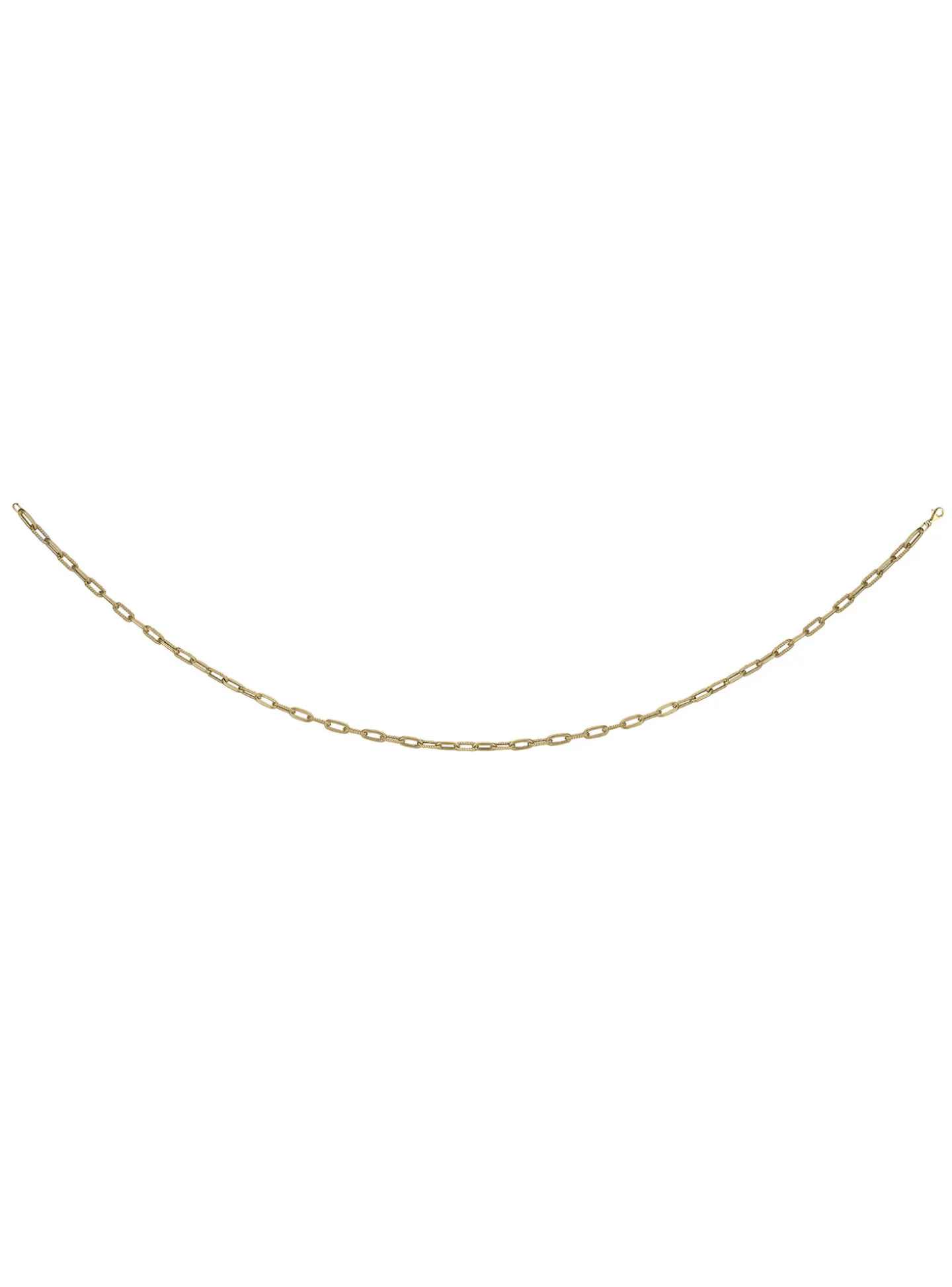 Collier Brillaxis or jaune 18 carats forçat long