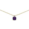 Collier Brillaxis or jaune améthyste oxyde