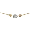 Collier Brillaxis or jaune grain de café tricolore