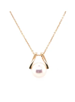 Collier Brillaxis or perle de culture eau douce_x005f_x000D_8.5/9 mm