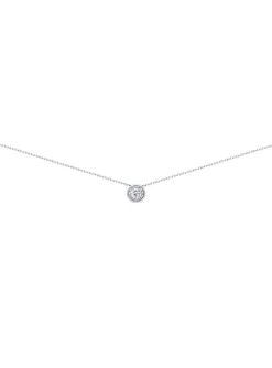 Collier brillaxis or solitaire diamant clos 0.14 ct