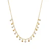 Collier Brillaxis pampilles rondes dorées