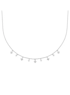 Collier Brillaxis pampilles oxydes argent rhodié