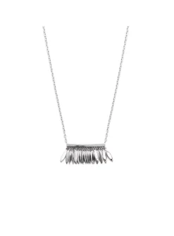 Collier Brillaxis pampille argent