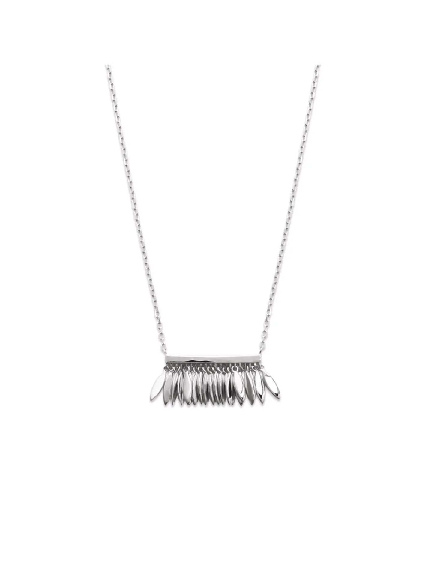 Collier Brillaxis pampille argent