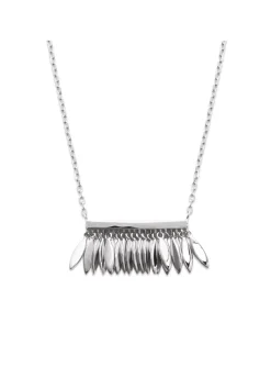 Collier Brillaxis pampille argent