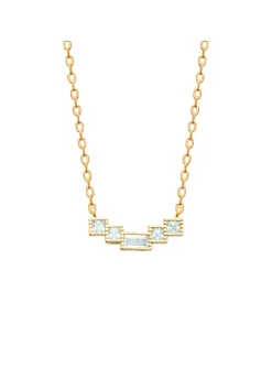 Collier Brillaxis pavé d'oxydes de zirconium blancs