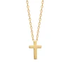 Collier Brillaxis pendentif croix chretienne