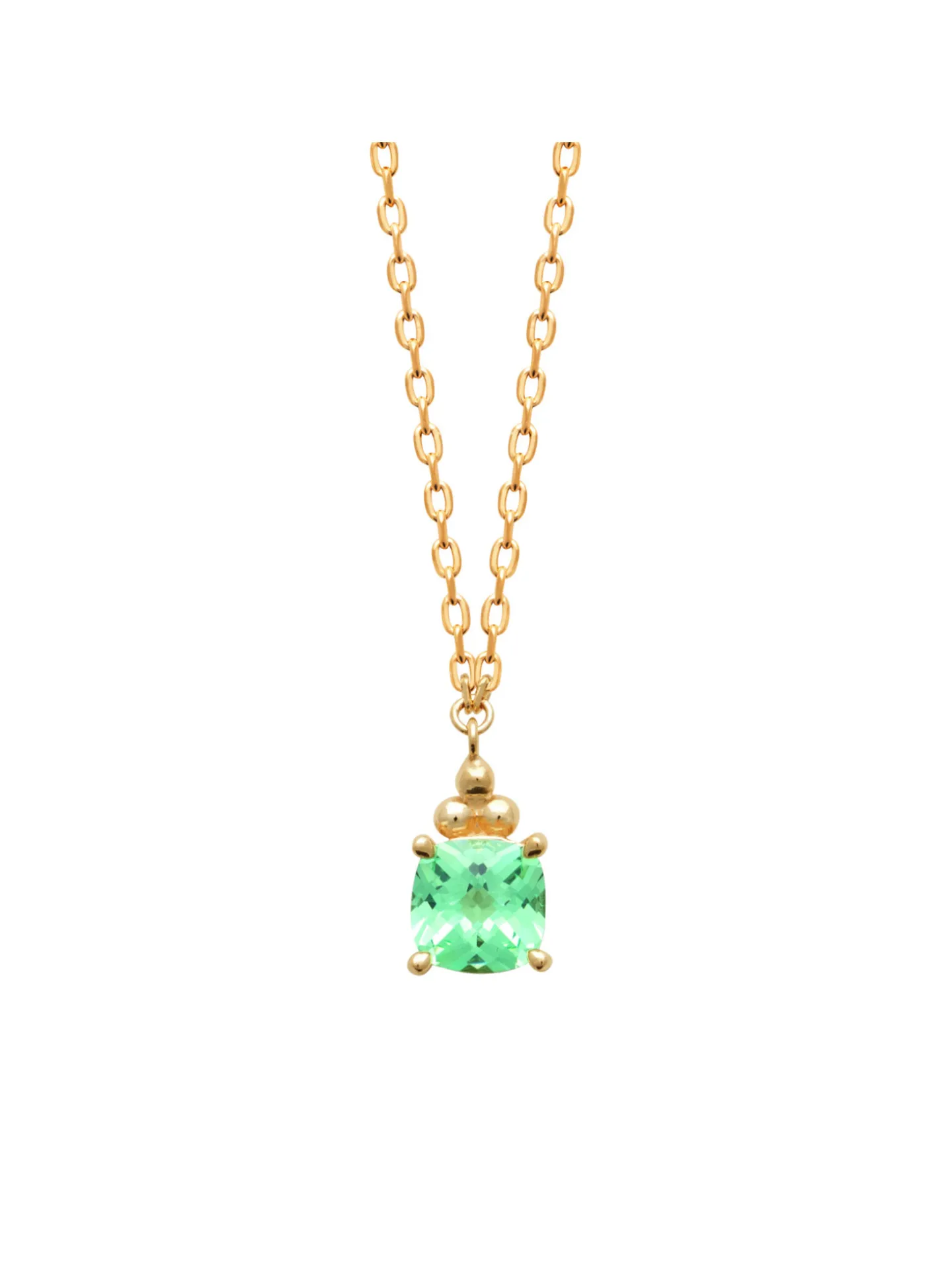 Collier Brillaxis pendentif oxyde bleu
