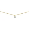 Collier Brillaxis pendentif diamant serti 4 griffes_x005f_x000D_en or jaune 750
