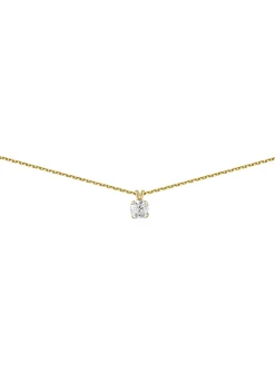 Collier Brillaxis pendentif diamant serti 4 griffes_x005f_x000D_en or jaune 750