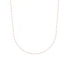 Collier Brillaxis perles de Miyuki roses_x005f_x000D_Plaqué or