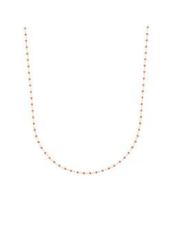 Collier Brillaxis perles de Miyuki rouge plaqué or