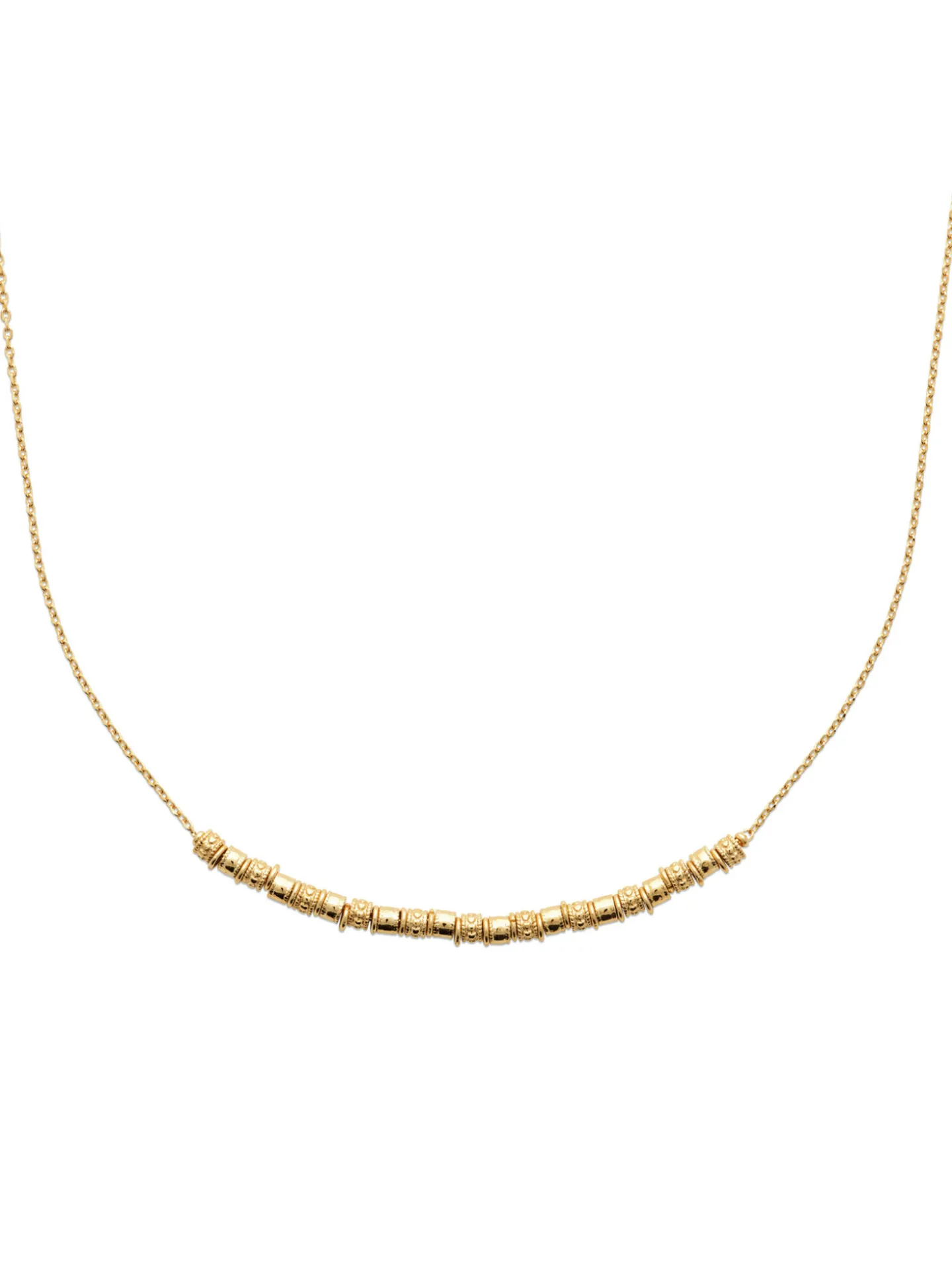 Collier Brillaxis perles plaqué or