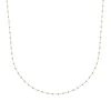 Collier Brillaxis perles de Miyuki turquoise_x005f_x000D_plaqué or 750/1000