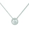 Collier Brillaxis pierre suspendue_x005f_x000D_or blanc 9 carats et oxydes