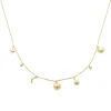 Collier Brillaxis plaqué or soleil lune OZ_x005f_x000D_45 cm