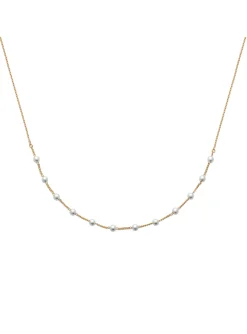 Collier Brillaxis plaqué or perles