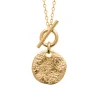 Collier Brillaxis plaqué or anneau et médaille