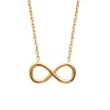 Collier Brillaxis plaqué or infini