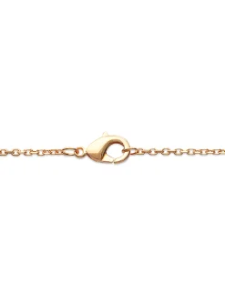 Collier Brillaxis plaqué or solitaire oxyde 4 mm