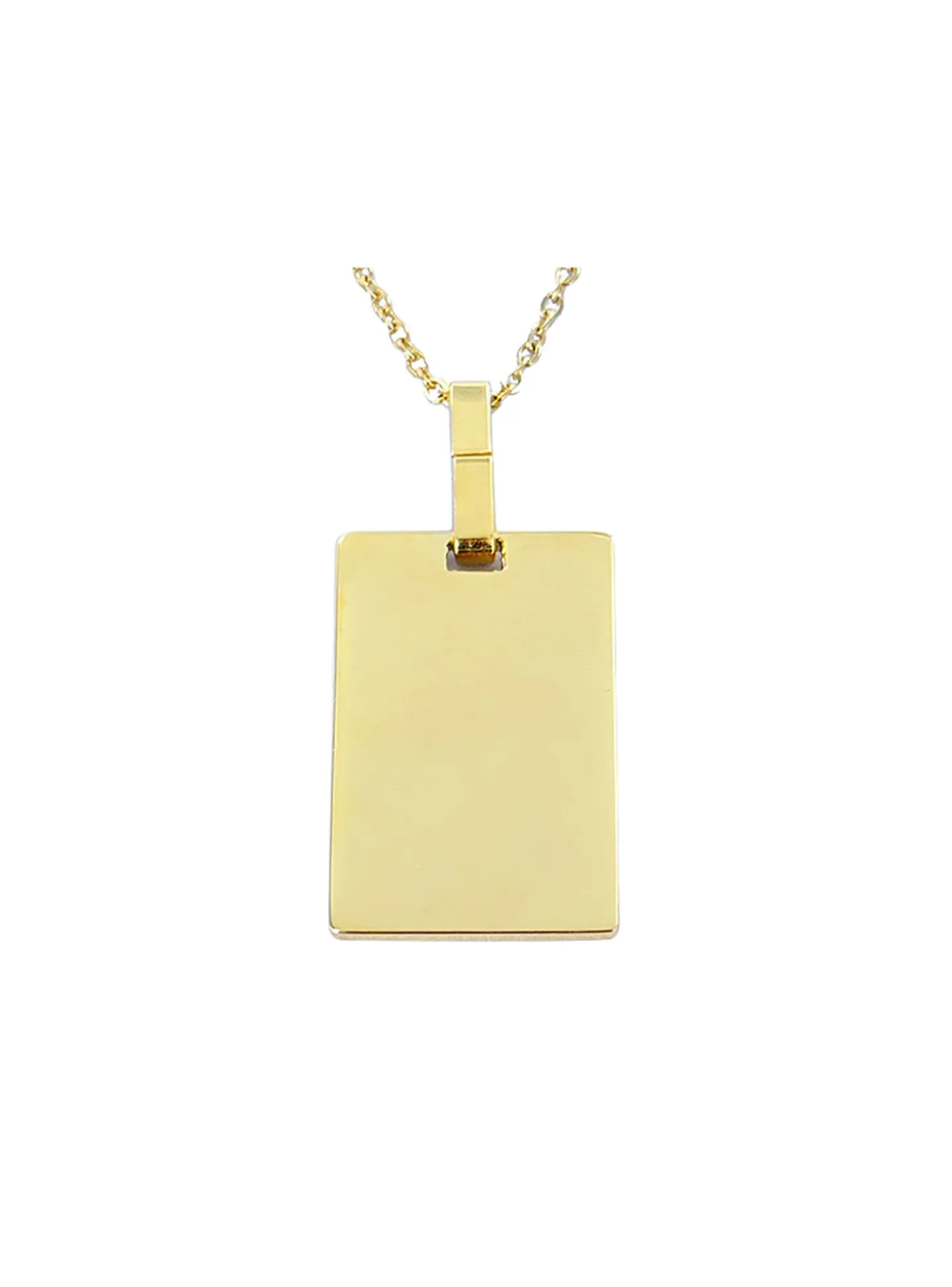 Collier Brillaxis plaque dorée