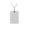 Collier Brillaxis plaque acier