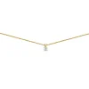 Collier Brillaxis solitaire diamant griffes or jaune_x005f_x000D_0.15 ct