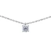 Collier Brillaxis solitaire oxyde or blanc 4.5 mm