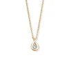 Collier Brillaxis solitaire goutte or diamant 0.100