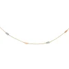 Collier Brillaxis tricolore 4 rectangles or 9 carats