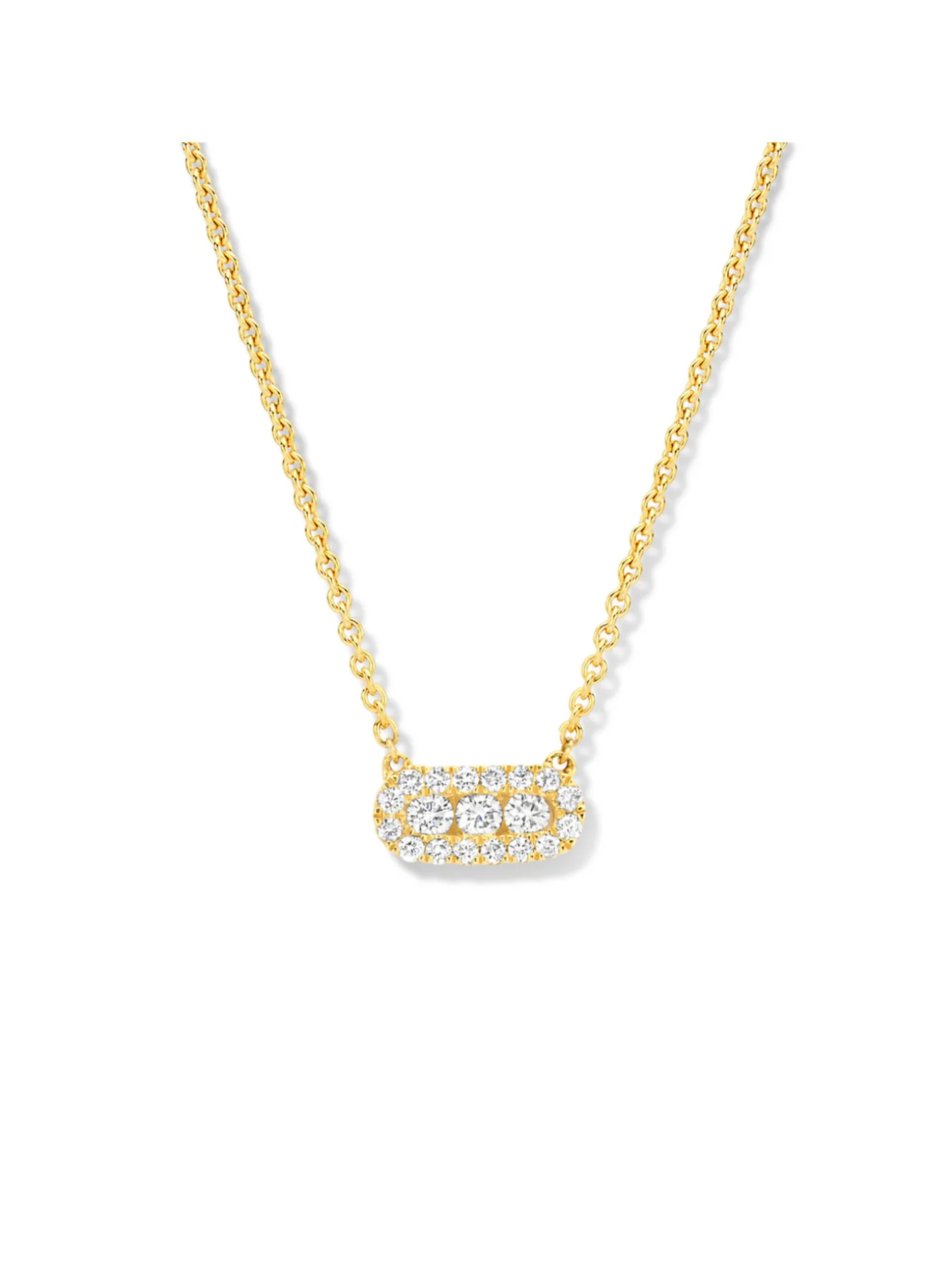 Collier Brillaxis Trilogie accompagnée_x005f_x000D_or jaune 750/1000 et diamants
