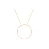 Collier cercle ajouré or rose 18 carats