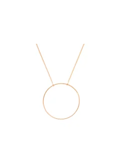 Collier cercle ajouré or rose 18 carats