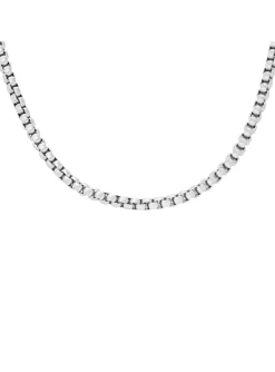 Collier chaine homme Fossil Ellis acier