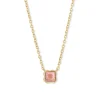Collier Coeur de Lion Birthstone Juillet doré_x005f_x000D_rhodochrosite