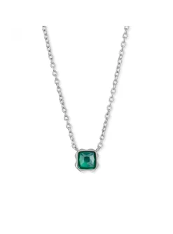 Collier Coeur De Lion Birthstone Mai Agate verte