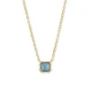 Collier Coeur de Lion Birthstone Mars doré_x005f_x000D_aventurine bleue