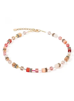 Collier Coeur de Lion GeoCUBE® Iconic Precious_x005f_x000D_rouge-beige