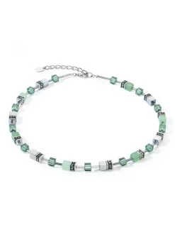 Collier Coeur de lion Geocube Iconic Precious vert