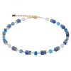 Collier Coeur de Lion GeoCUBE Iconic Precious bleu