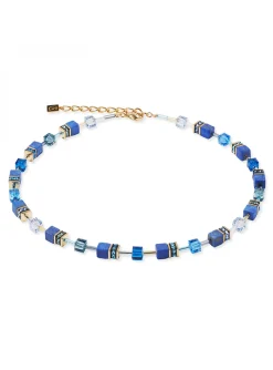 Collier Coeur de Lion GeoCUBE Iconic Precious bleu