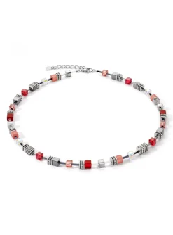 Collier Coeur de Lion Geocube Iconic rouge 50 cm