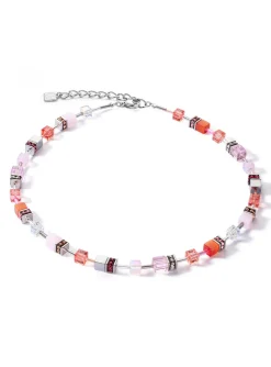 Collier Coeur de lion Geocube Joyful Colours Rouge