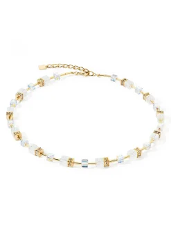 Collier Coeur de Lion GeoCUBE® Iconic Nature_x005f_x000D_doré blanc