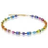 Collier Coeur de Lion Geocube Rainbow doré