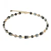 Collier Coeur de Lion Geocube acier doré onyx_x005f_x000D_hématite
